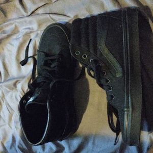 Black high top Vans